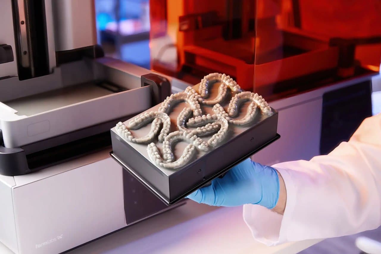 3D printed dental models from Formlabs printer